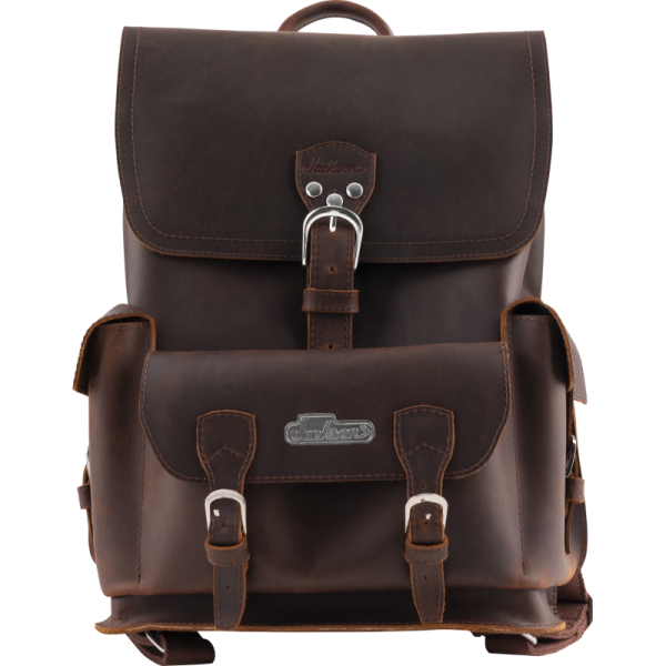 JACKSON JACKSON LIMITED EDITION LEATHER BACKPACK BROWN