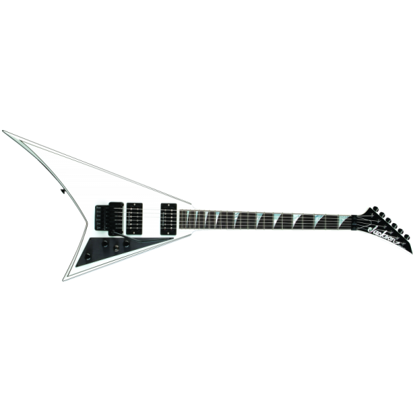 JACKSON USA SELECT RANDY RHOADS RR1 SNOW WHITE WITH BLACK PINSTRIPES