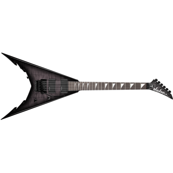 JACKSON USA SIGNATURE COREY BEAULIEU KING V KV6 TRANSPARENT BLACK BURST