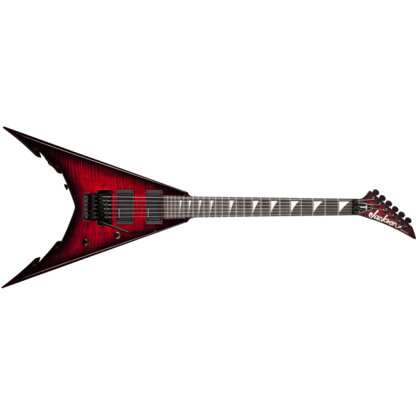 JACKSON USA SIGNATURE COREY BEAULIEU KING V KV6 TRANSPARENT RED BURST