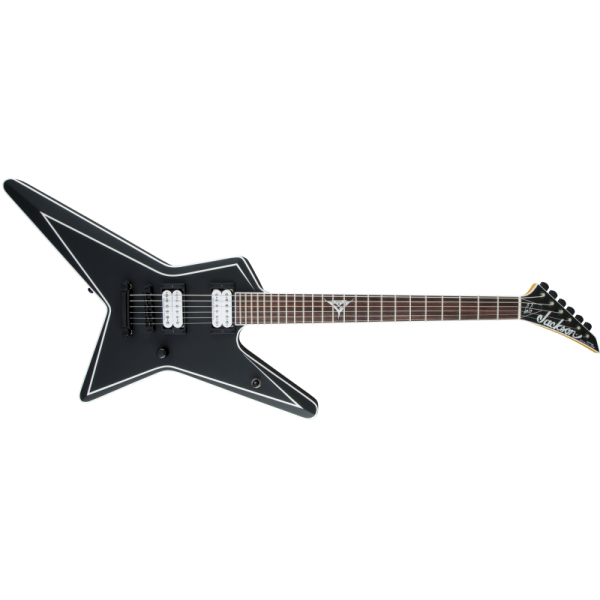 JACKSON USA SIGNATURE GUS G. STAR BLACK WITH WHITE PINSTRIPE