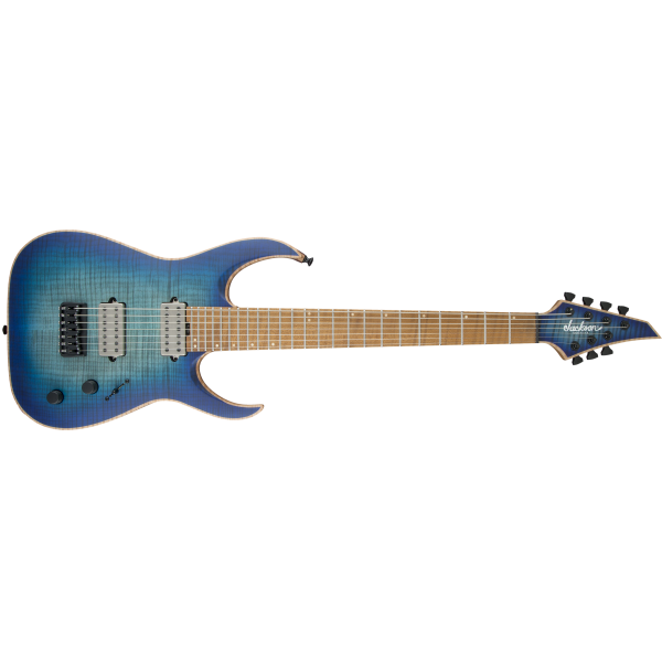 JACKSON USA SIGNATURE MISHA MANSOOR JUGGERNAUT HT7FM SATIN LAGUNA BURST