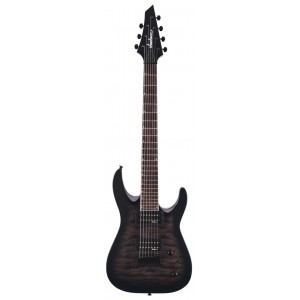 JACKSON JS DINKY ARCH TOP JS22Q-7 DKA HT T BLACK 7 CUERDAS