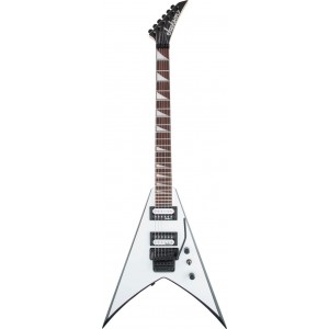 JACKSON JS KING V JS32 WHITE CON RIBETE NEGRO