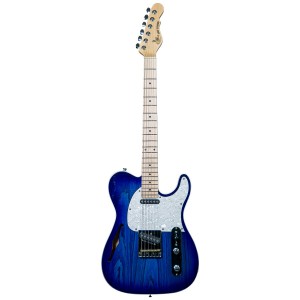 G&L TRIBUTE ASAT CLASSIC BLUESBOY SEMI HOLLOW BRIGHT BLUE MP