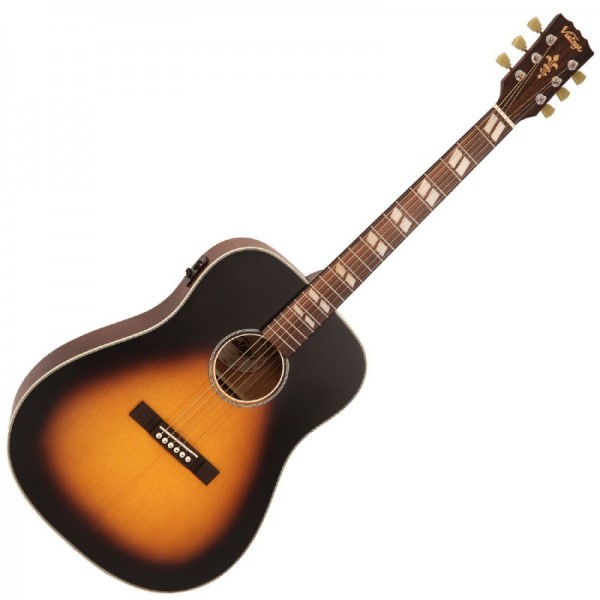 VINTAGE VE140VSB HISTORIC EL DREADNOUGHT - VINTAGE SUNBURST