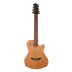 GODIN LGXT COGNAC BURST FLAME AA CON FUNDA