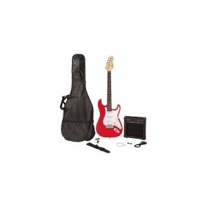 ENCORE E60 BLASTER ELECTRIC GUITAR PACK - GLOSS RED