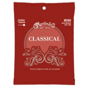 MARTIN CUERDAS NYLON CLASSICAL CLEAR & SILVER (BALL END) T-NORMAL