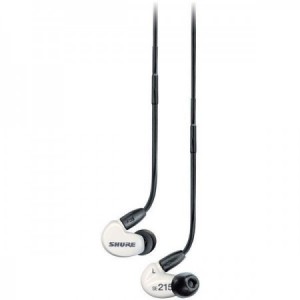 SHURE SE215 CON CABLE REMOVIBLE RMCE-UNI. MIC Y CONTROL. BLANCO