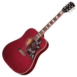 GIBSON HUMMINGBIRD SPECIAL SATIN WINE RED