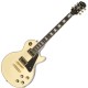 EPIPHONE LES PAUL CUSTOM ANTIQUE IVORY BLACK BACK