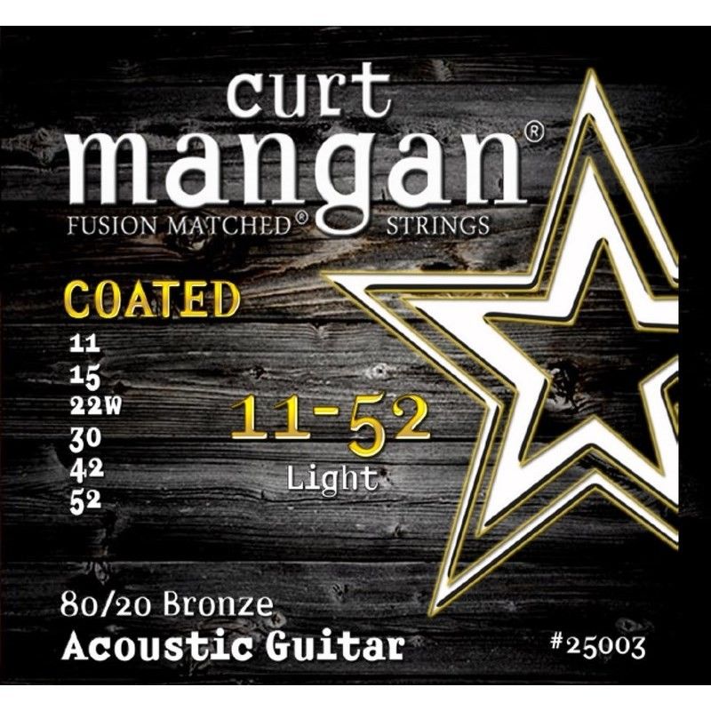 Curt Mangan 13-56 Medium Coated Phosphor Bronze Acoustic Guitar Strings