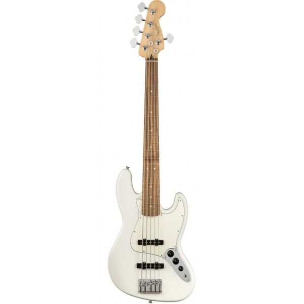 FENDER PLAYER JAZZ BASS POLAR WHITE V PF