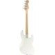 FENDER PLAYER JAZZ BASS POLAR WHITE MN ZURDO back