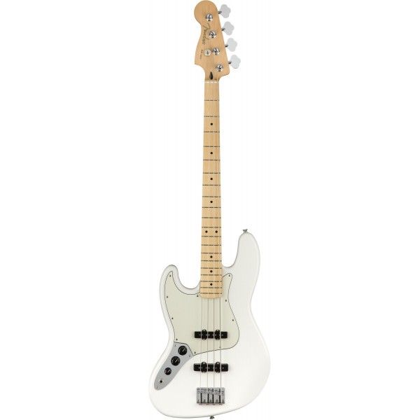 FENDER PLAYER JAZZ BASS POLAR WHITE MN ZURDO