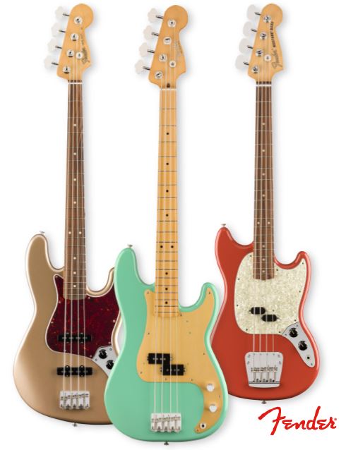 Bajos eléctricos de la nueva serie Vintera de Fender