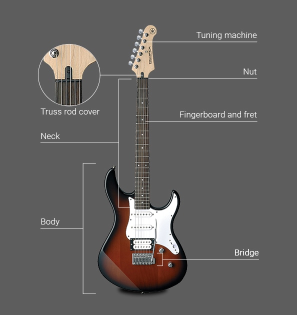 PARTES DE UNA GUITARRA ELÉCTRICA