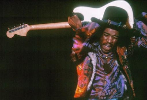 JIMI HENDRIX EN PLENA IDA